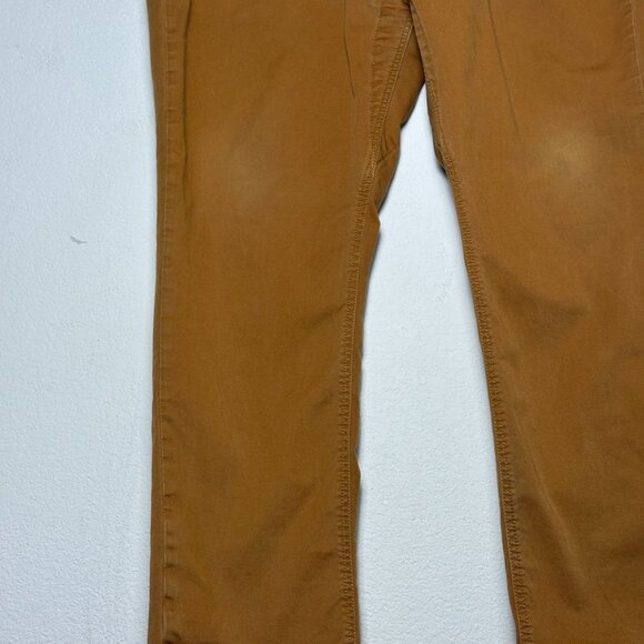 Levi 511 Brown Denim Jean Pant Men 38x30 Black Label Workwear Slim Straight - Picture 8 of 12